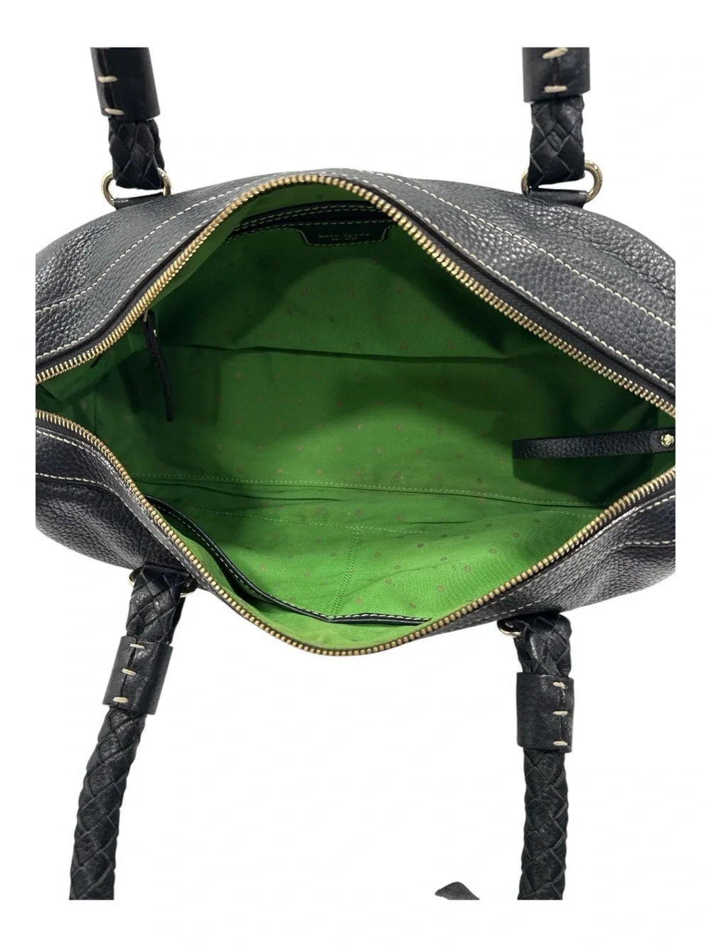Kate Spade Cami Foster Black Pebbled Leather Barrel Bag